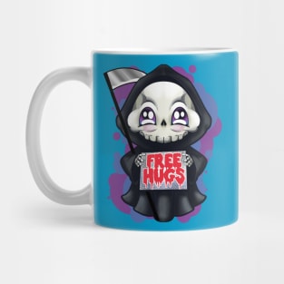 grim reaper free hugs cute and funny hallowen Mug